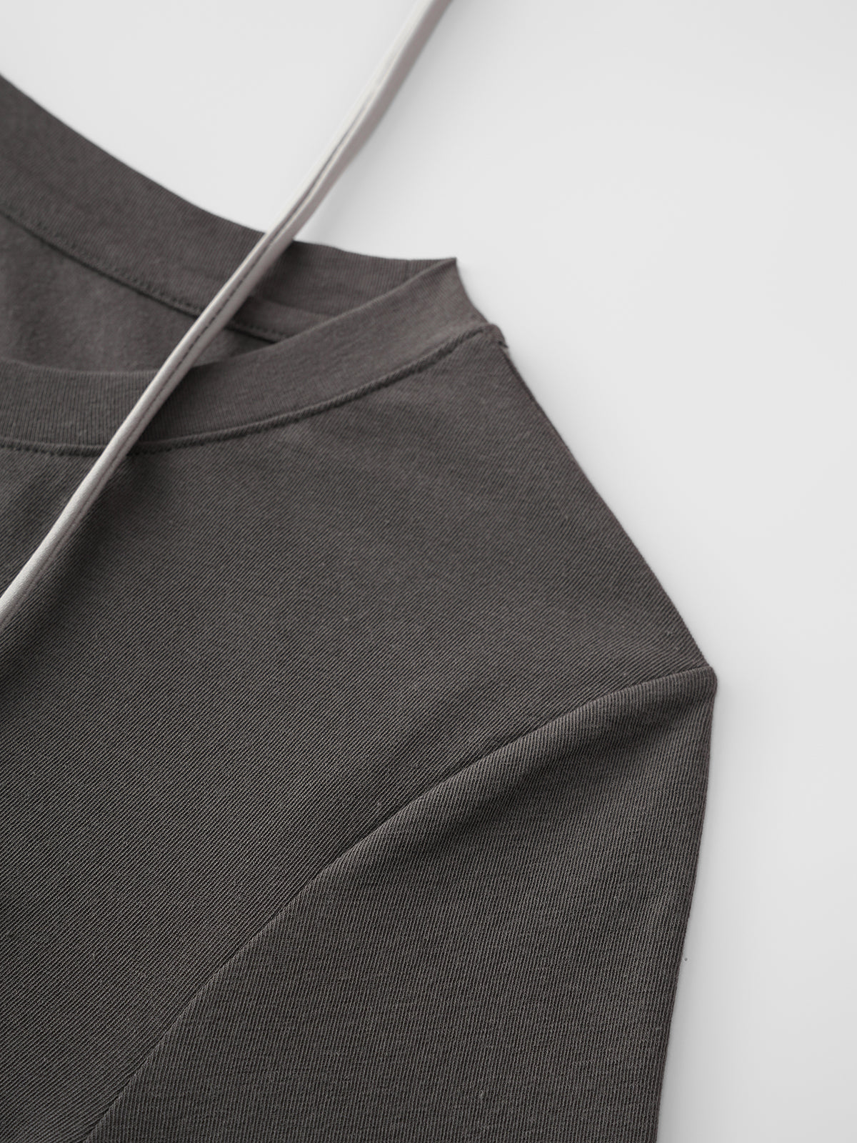 Office Illusion Lace Tee - Mist Grey