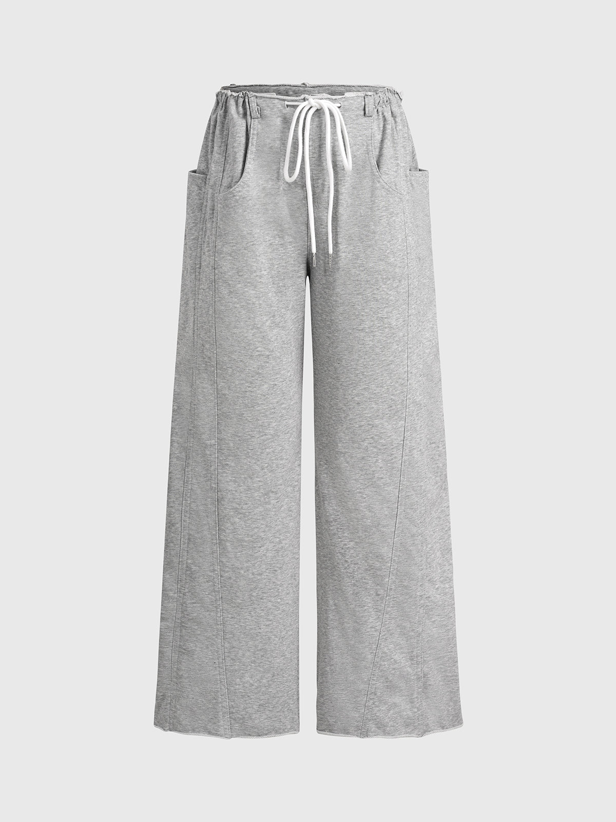 Easy Rally Straight Pants – Light Grey