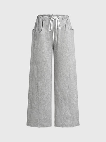 Easy Rally Straight Pants – Light Grey