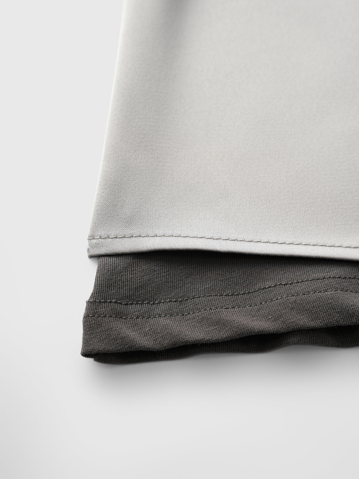 Office Illusion Lace Tee - Mist Grey