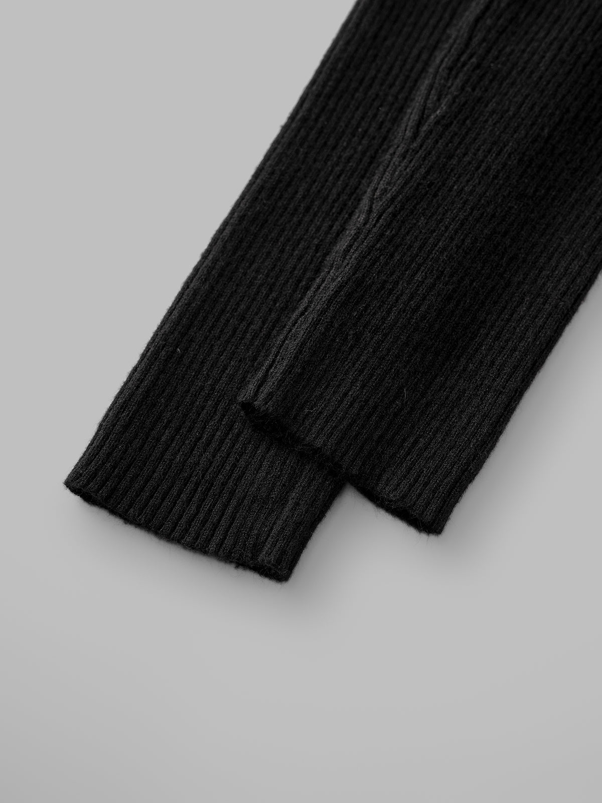 Desk Drama Layer Sleeve Top - Coal Black