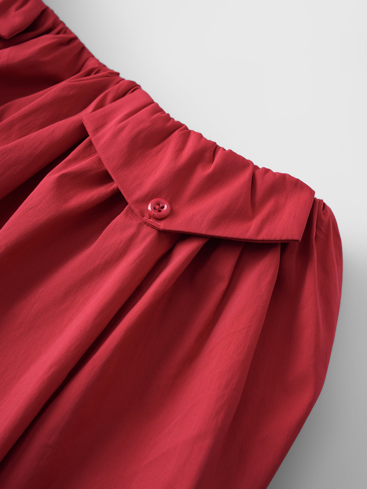Velvet Crush Rose Fringe Skirt - Scarlet Red