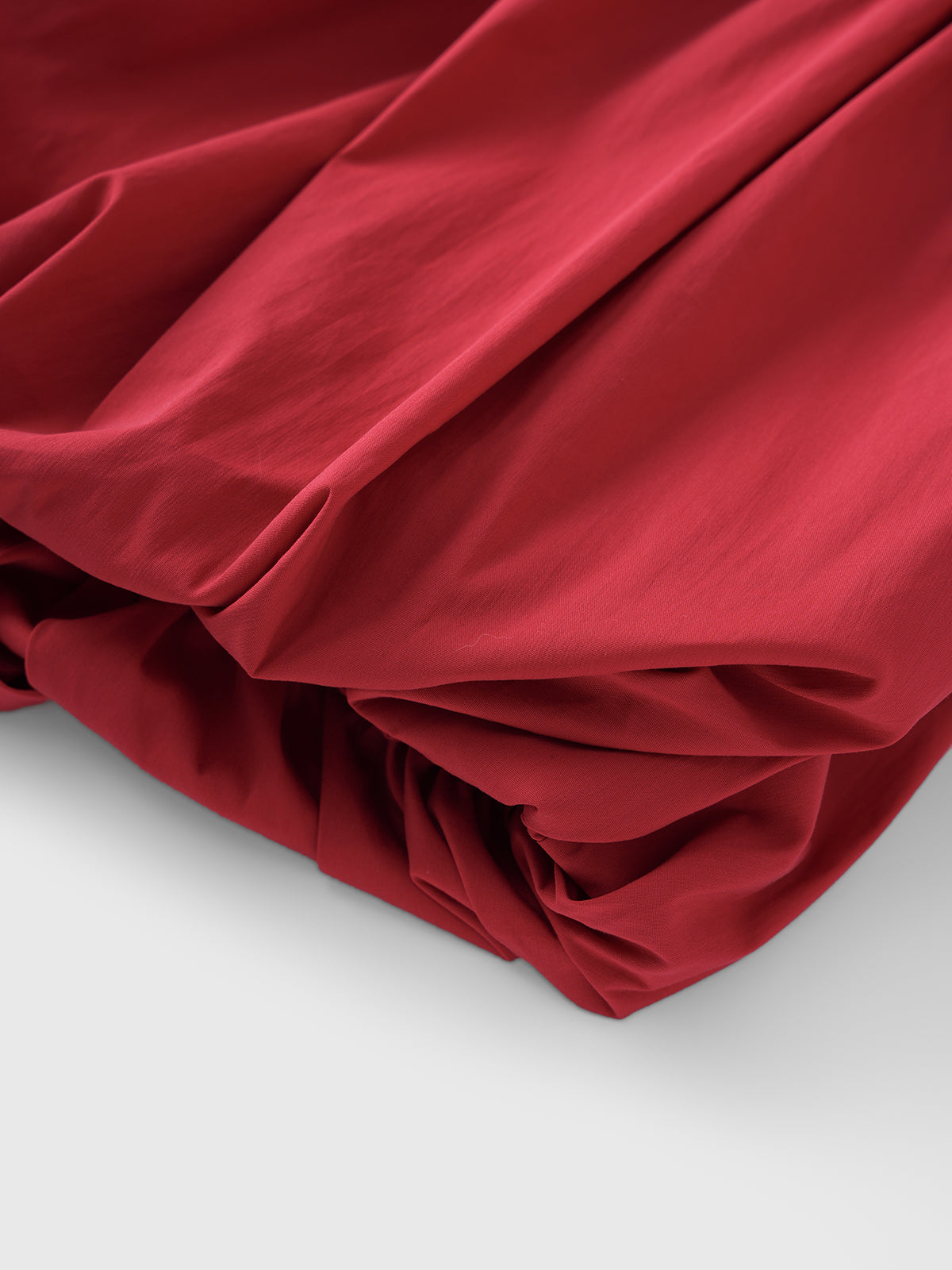 Velvet Crush Rose Fringe Skirt - Scarlet Red