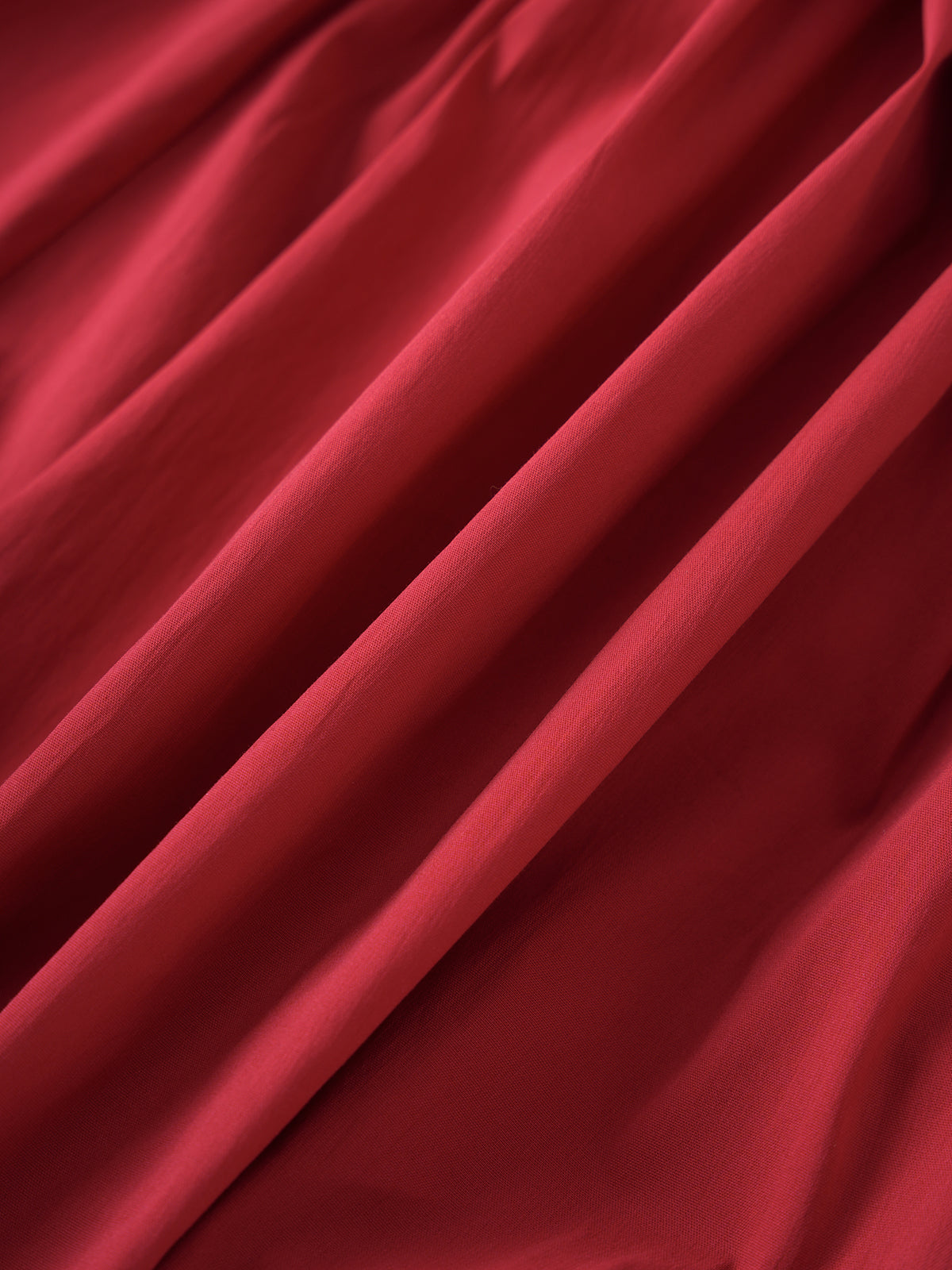 Velvet Crush Rose Fringe Skirt - Scarlet Red