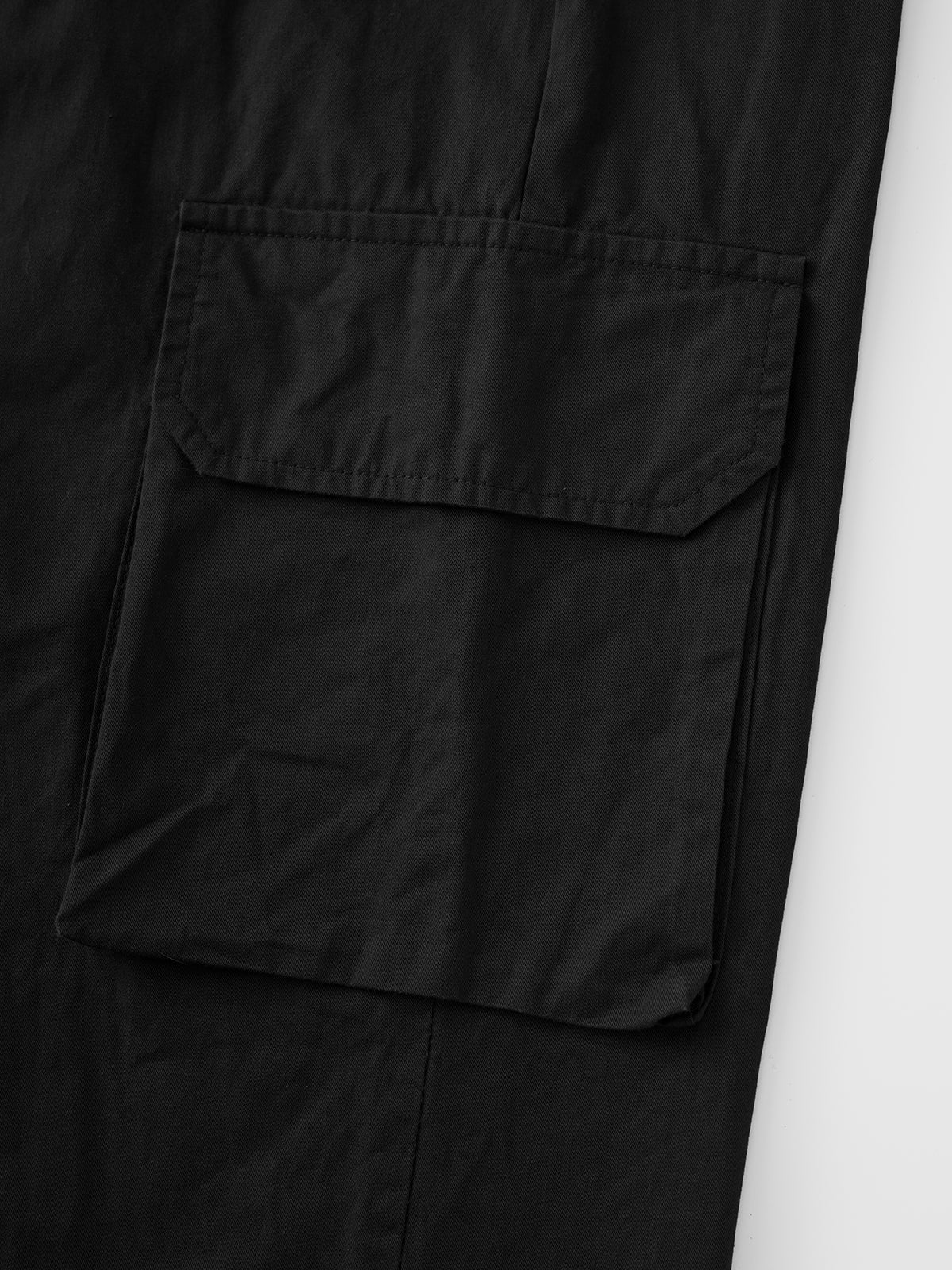 No Extra Questions Cargo Pants – All Black