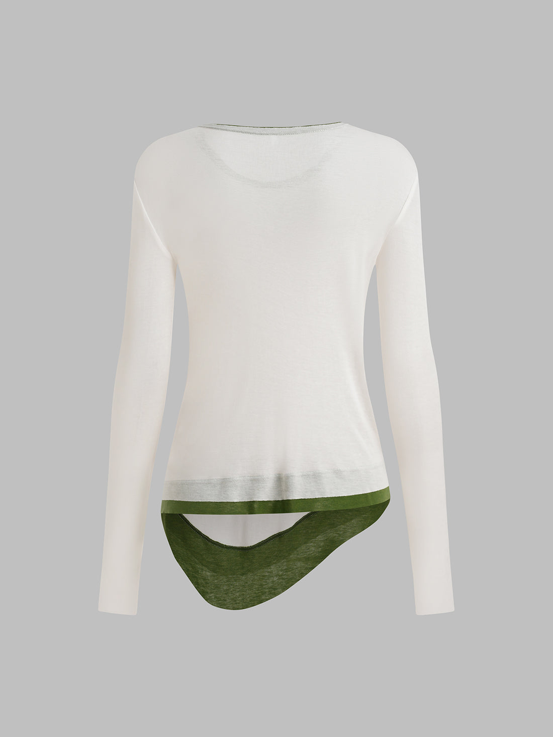 Double Life Sleeve Top - White Olive