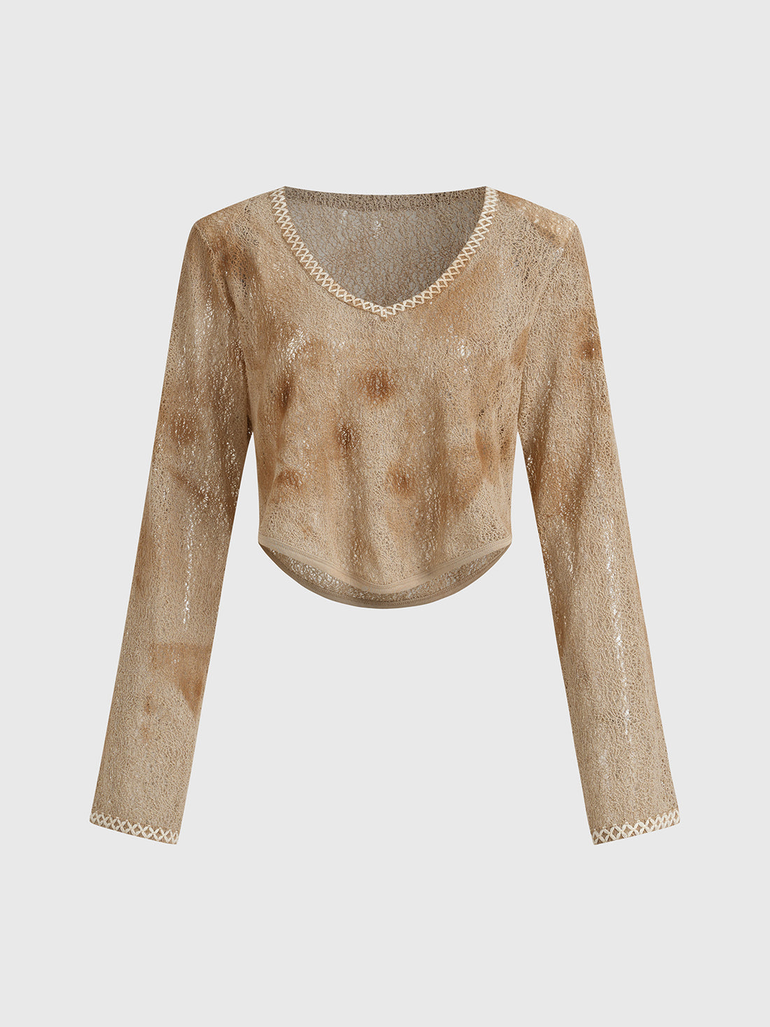Golden Static Sleeve Top - Honey Dust