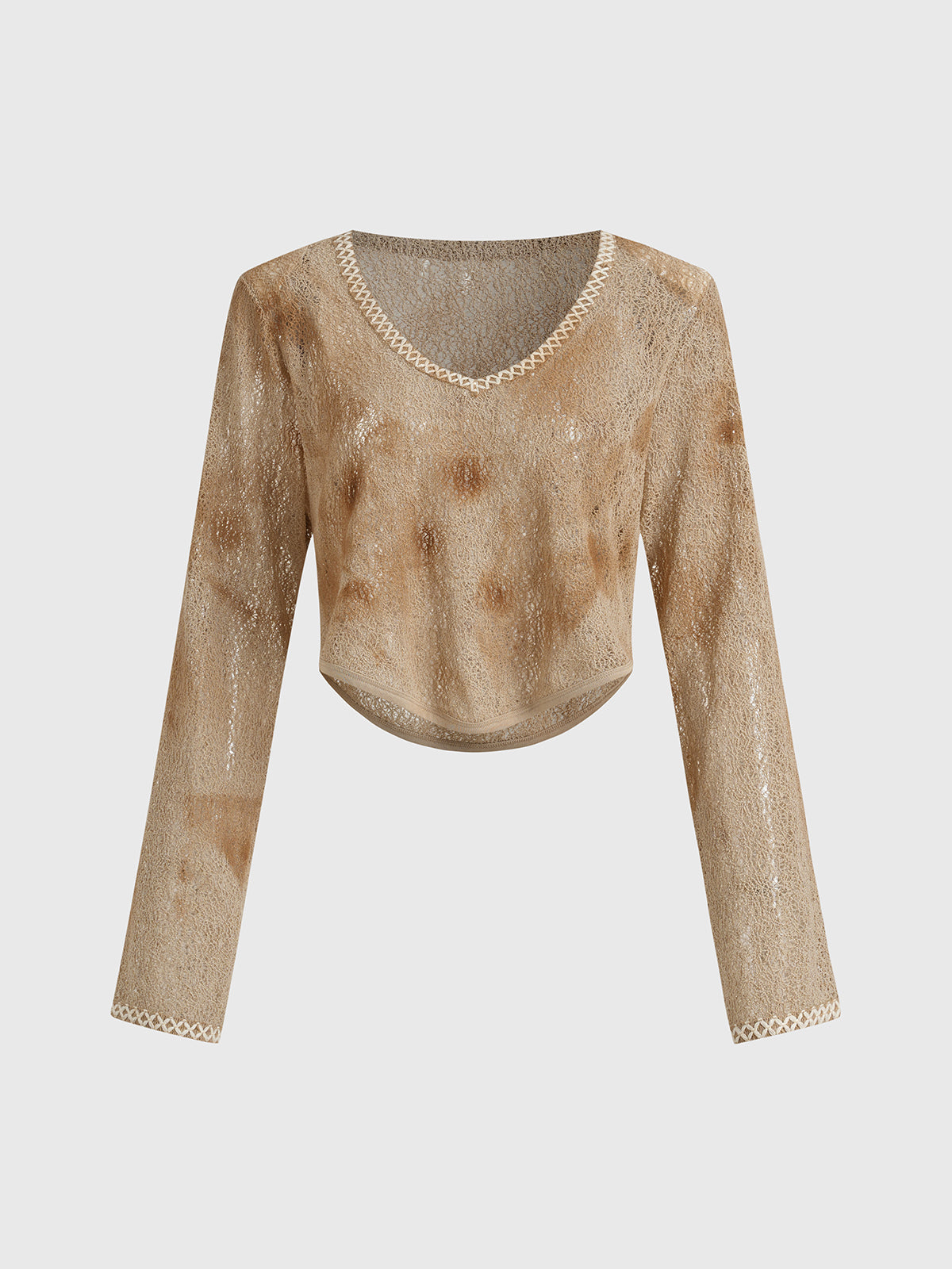 Golden Static Sleeve Top - Honey Dust