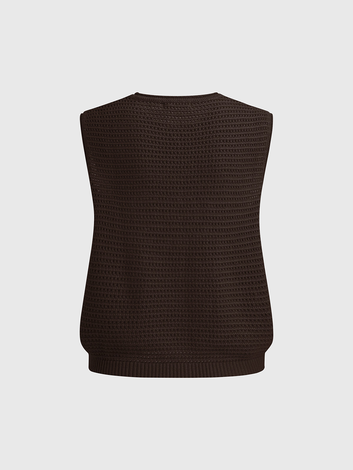 Americano Hour Knit Tank – Cocoa Brown