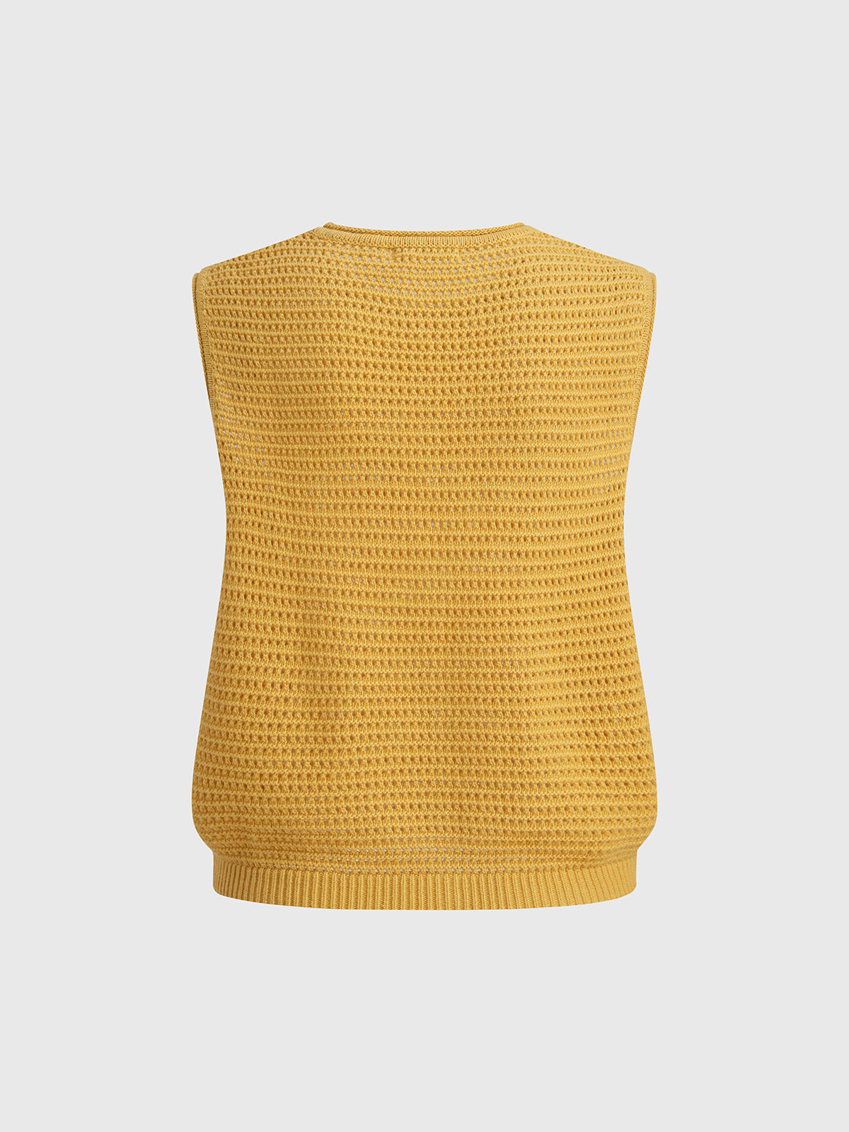 Golden Hour Knit Tank – Mustard Yellow