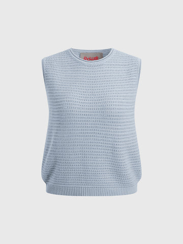 Blue Hour Knit Tank – Baby Blue