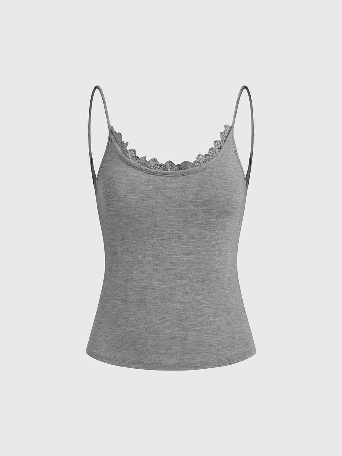 Tin Heart Cami Top - Moon Grey