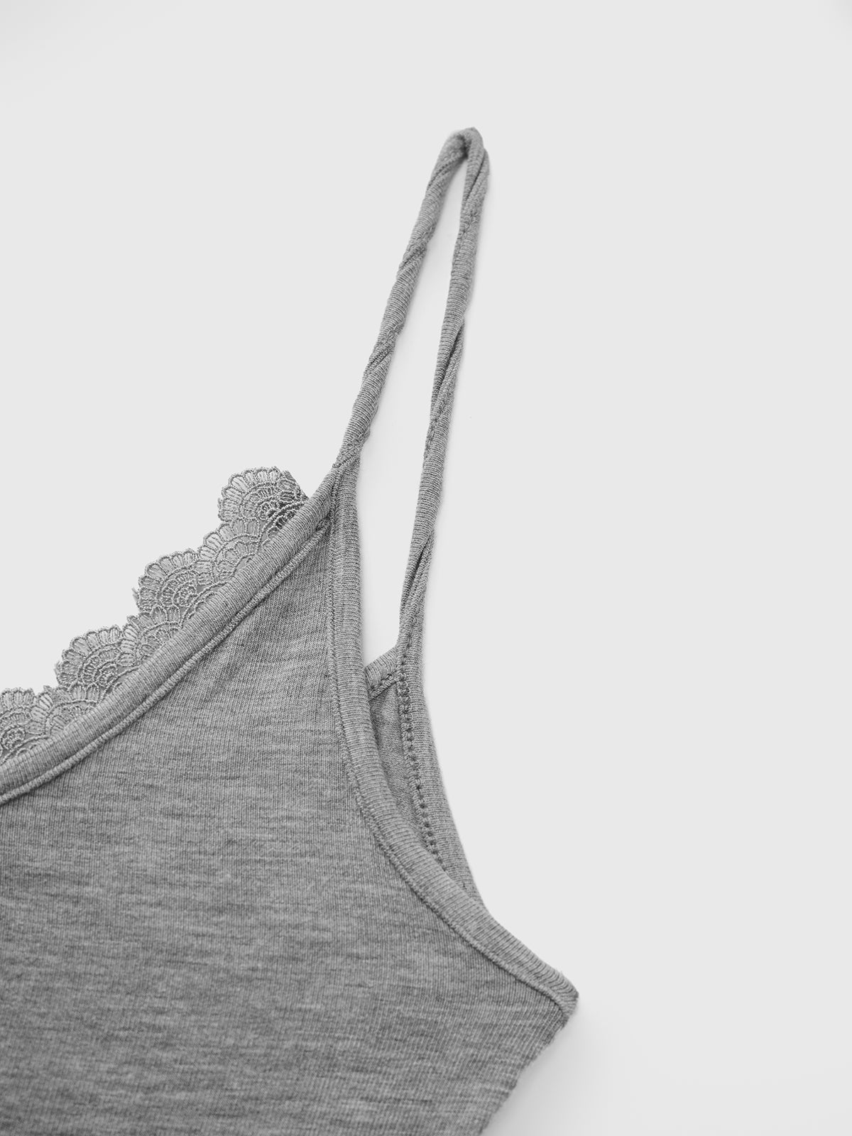 Tin Heart Cami Top - Moon Grey