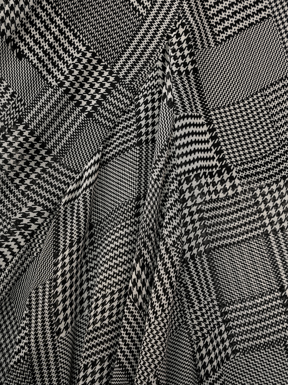 Tilted Promise Plaid Skirt - Black Charcoal