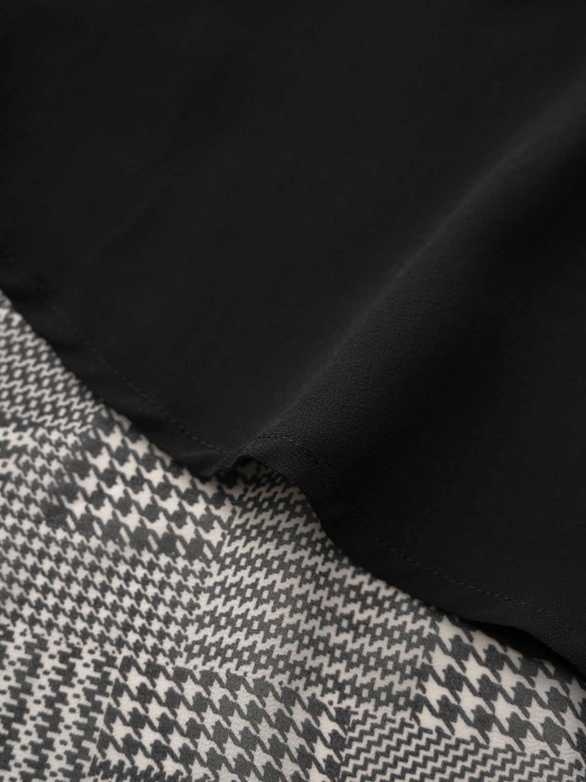 Tilted Promise Plaid Skirt - Black Charcoal