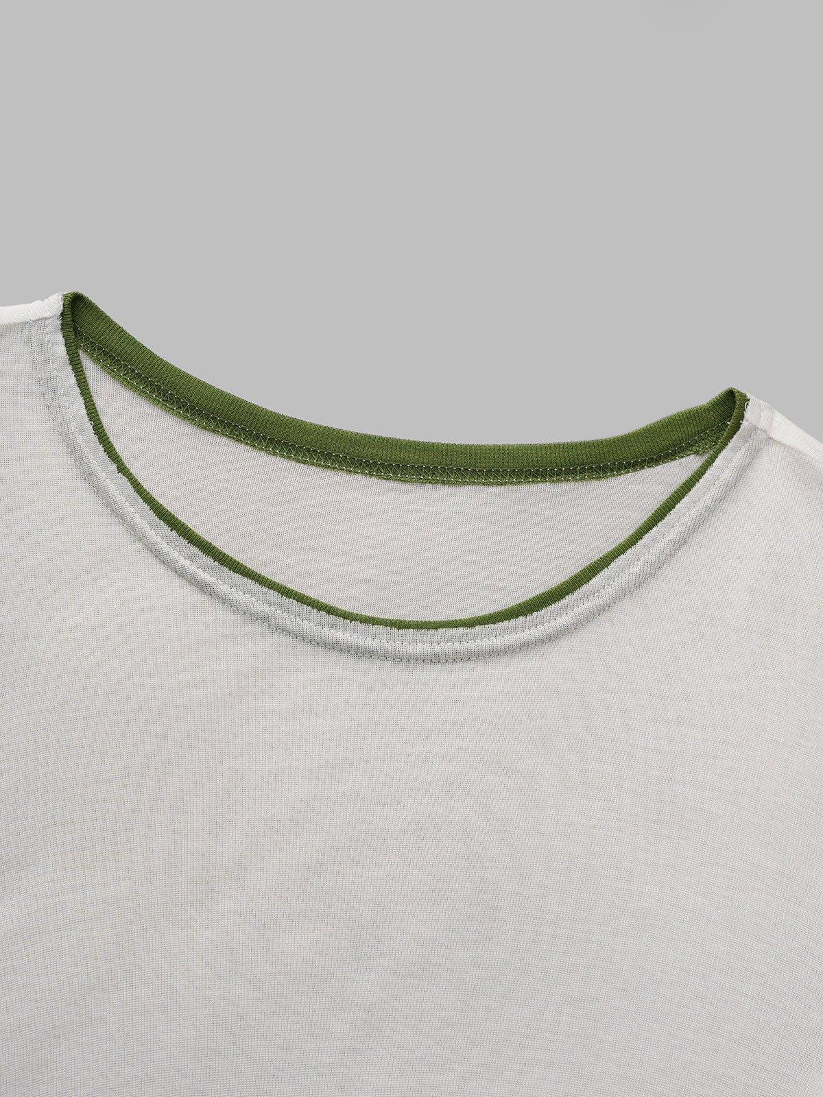 Double Life Sleeve Top - White Olive