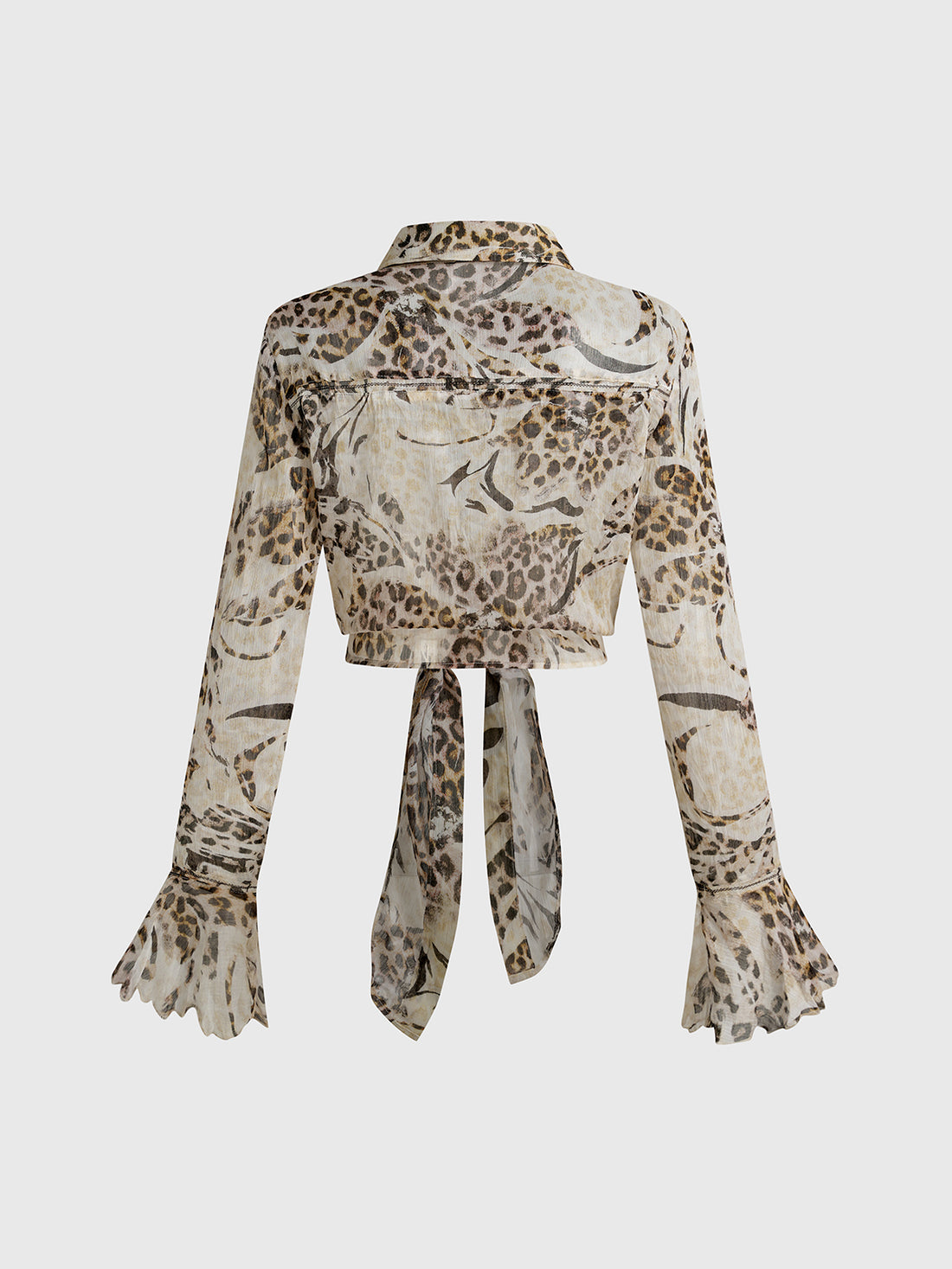 Public Display of Instinct Blouse - Leopard Brown