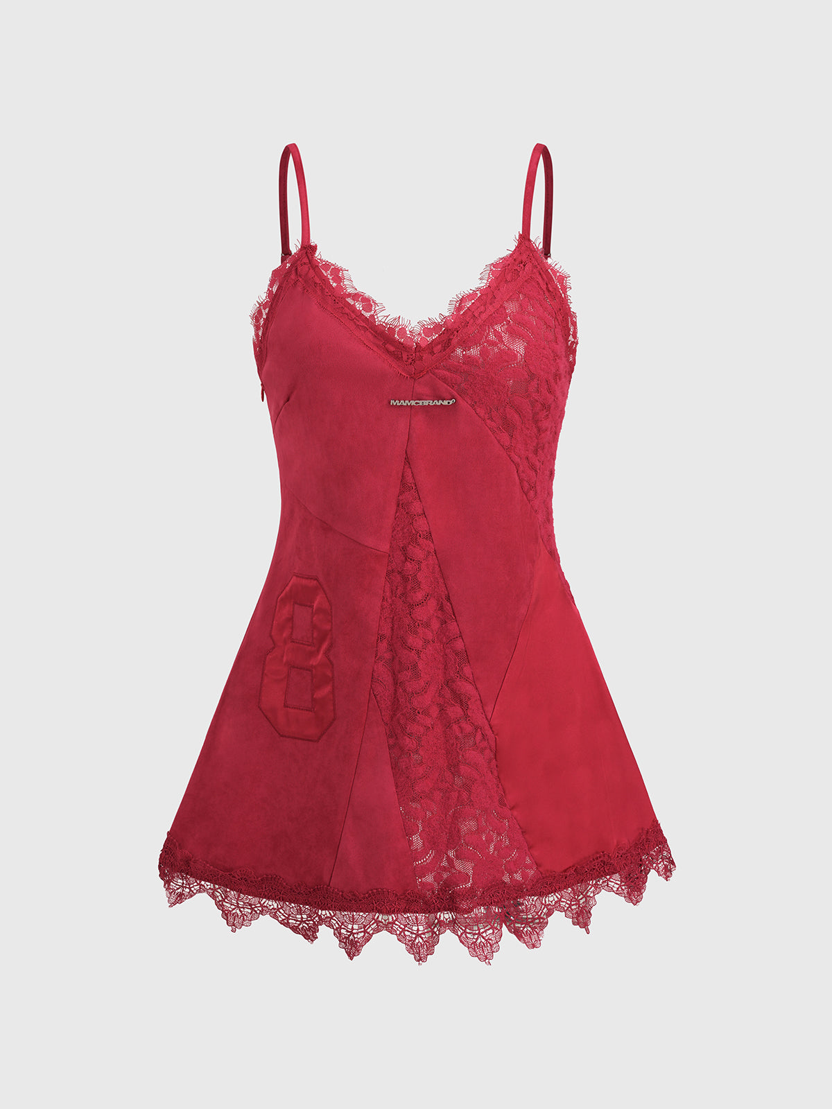 Skin in Numbers Cami Top – Black Red