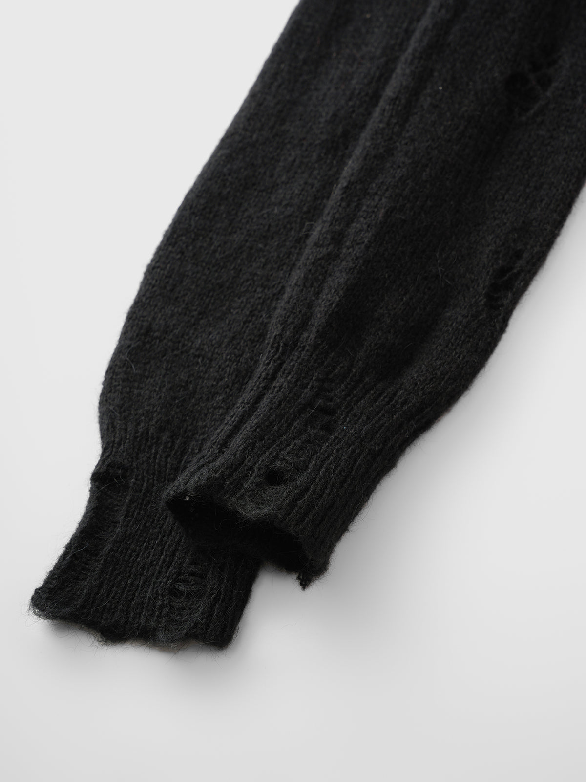 Still Beating Stitched Heart Sweater – Black Red