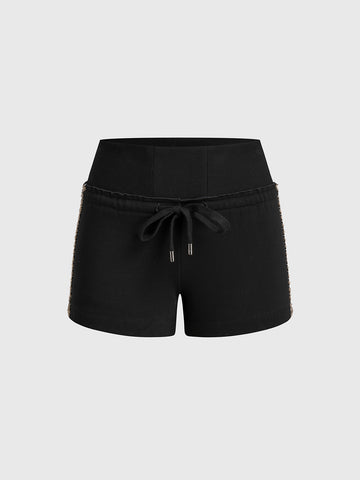 Mind the Fence Shorts - Sand Black