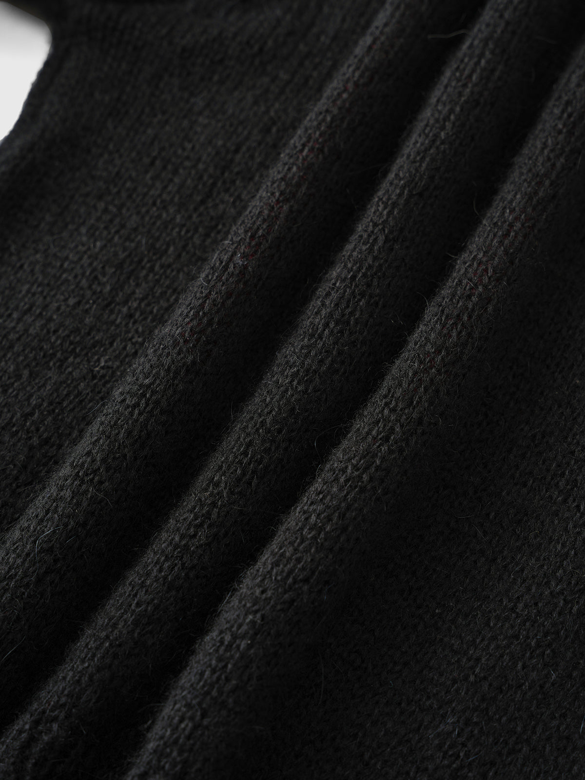 Still Beating Stitched Heart Sweater – Black Red