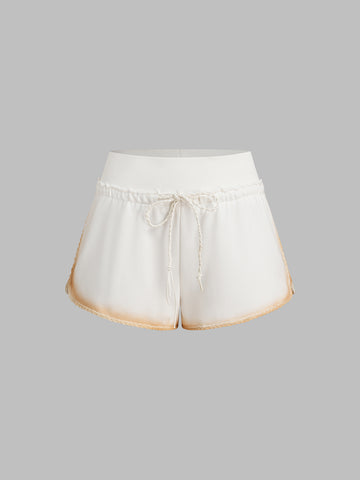 Good Luck Catching Me Skirt - Sunset White