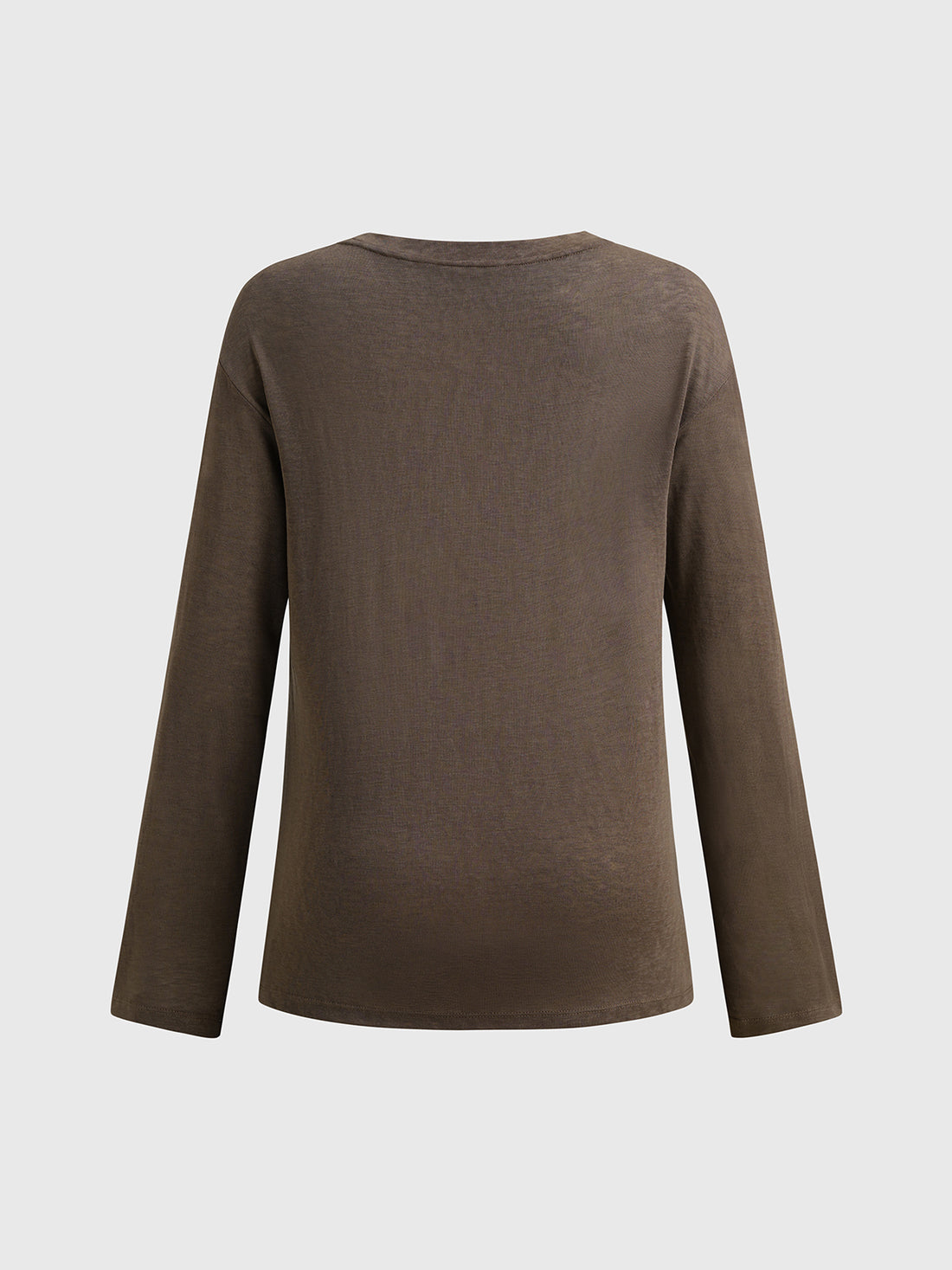 Too Much History Sleeve Top - Coffee Brown