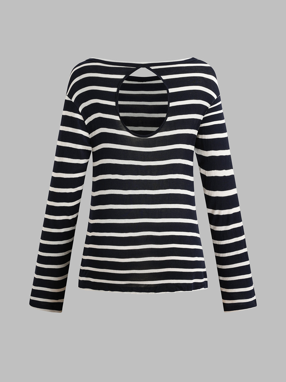 Office Siren on Break Stripe Sleeve Top - Black White