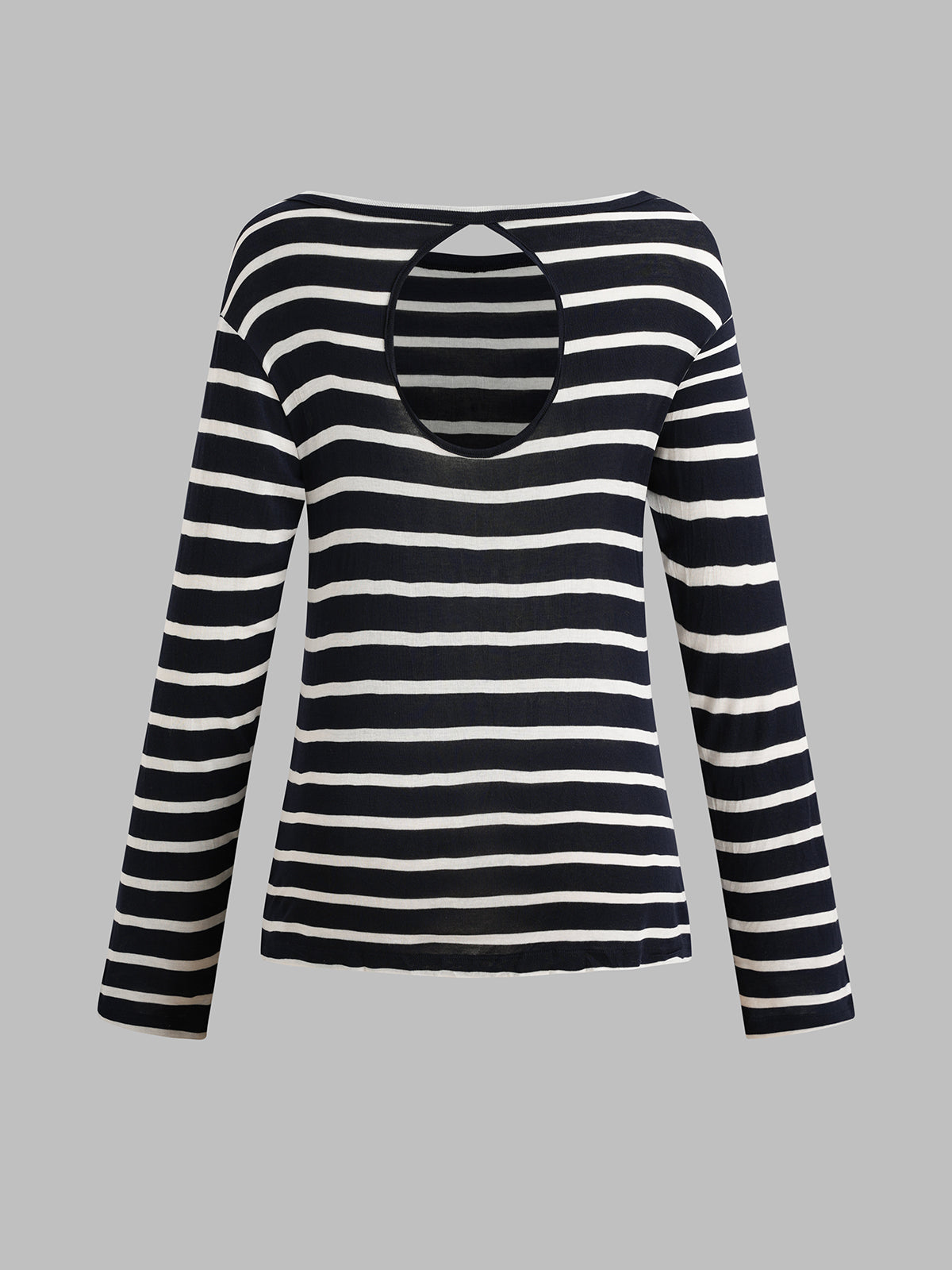 Office Siren on Break Stripe Sleeve Top - Black White