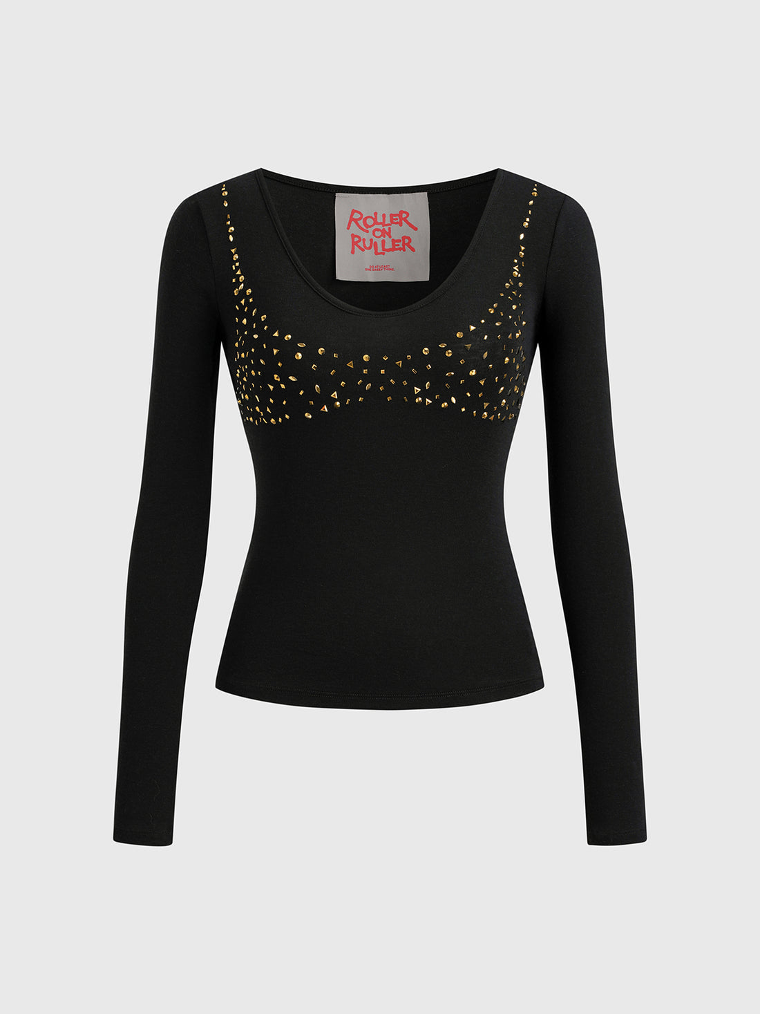 Please Admire Responsibly Top - Golden Black
