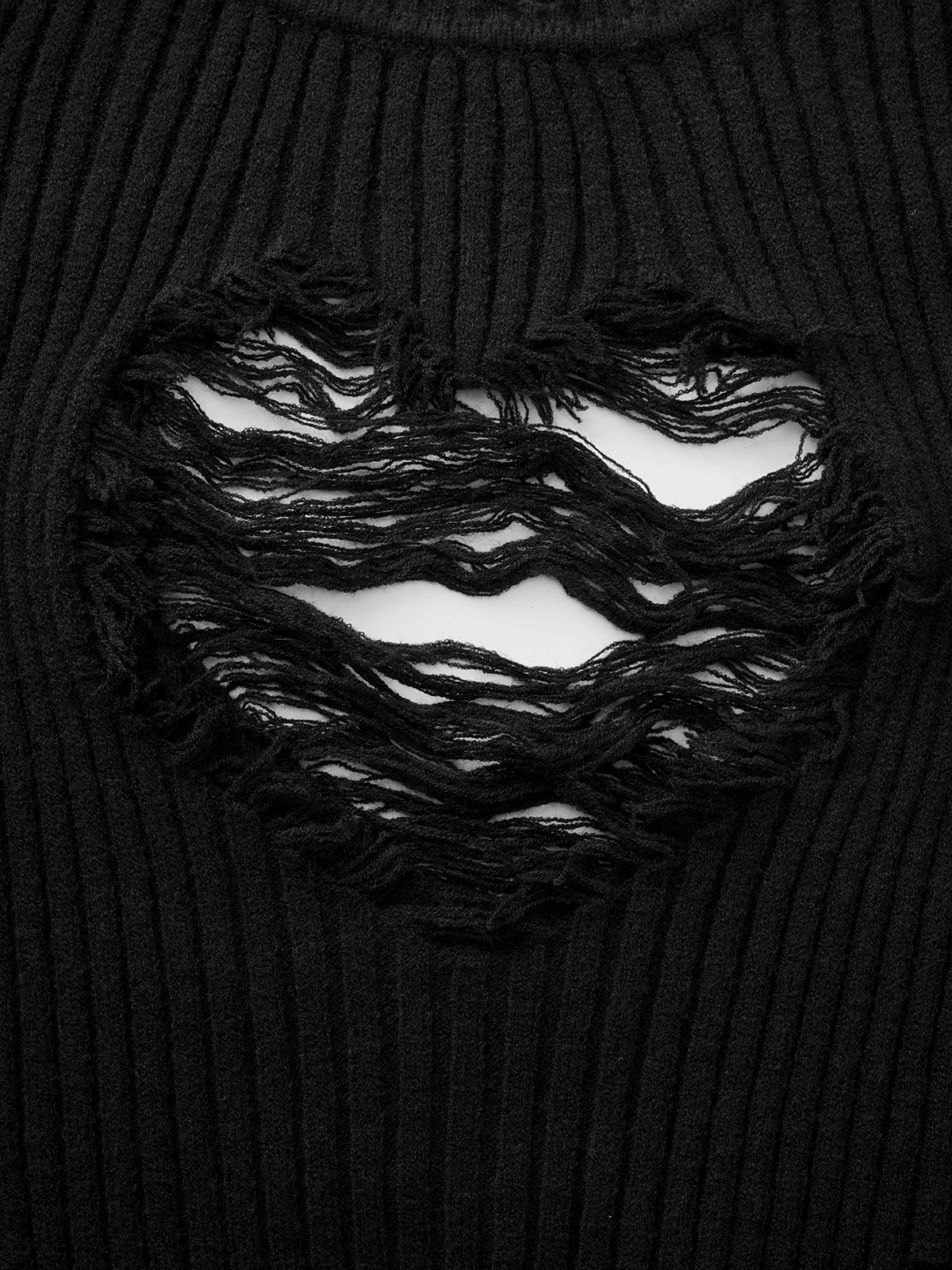 Cut First Think Later Sweater – Washed Black