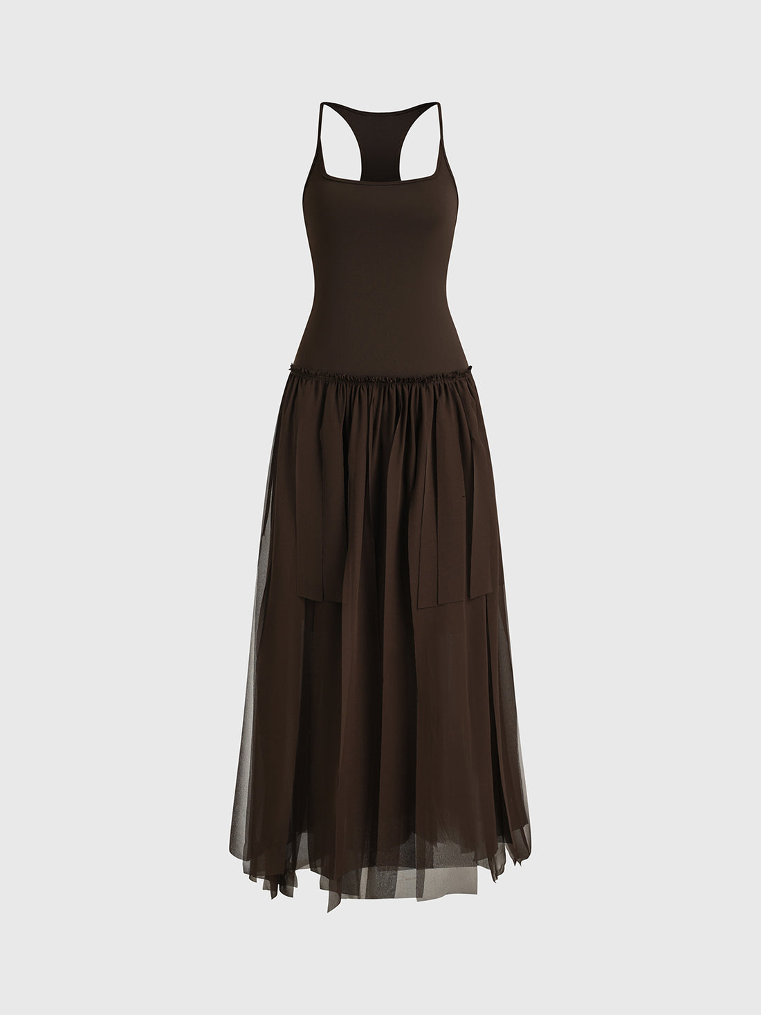 No Bouquet Dress - Coffee Brown