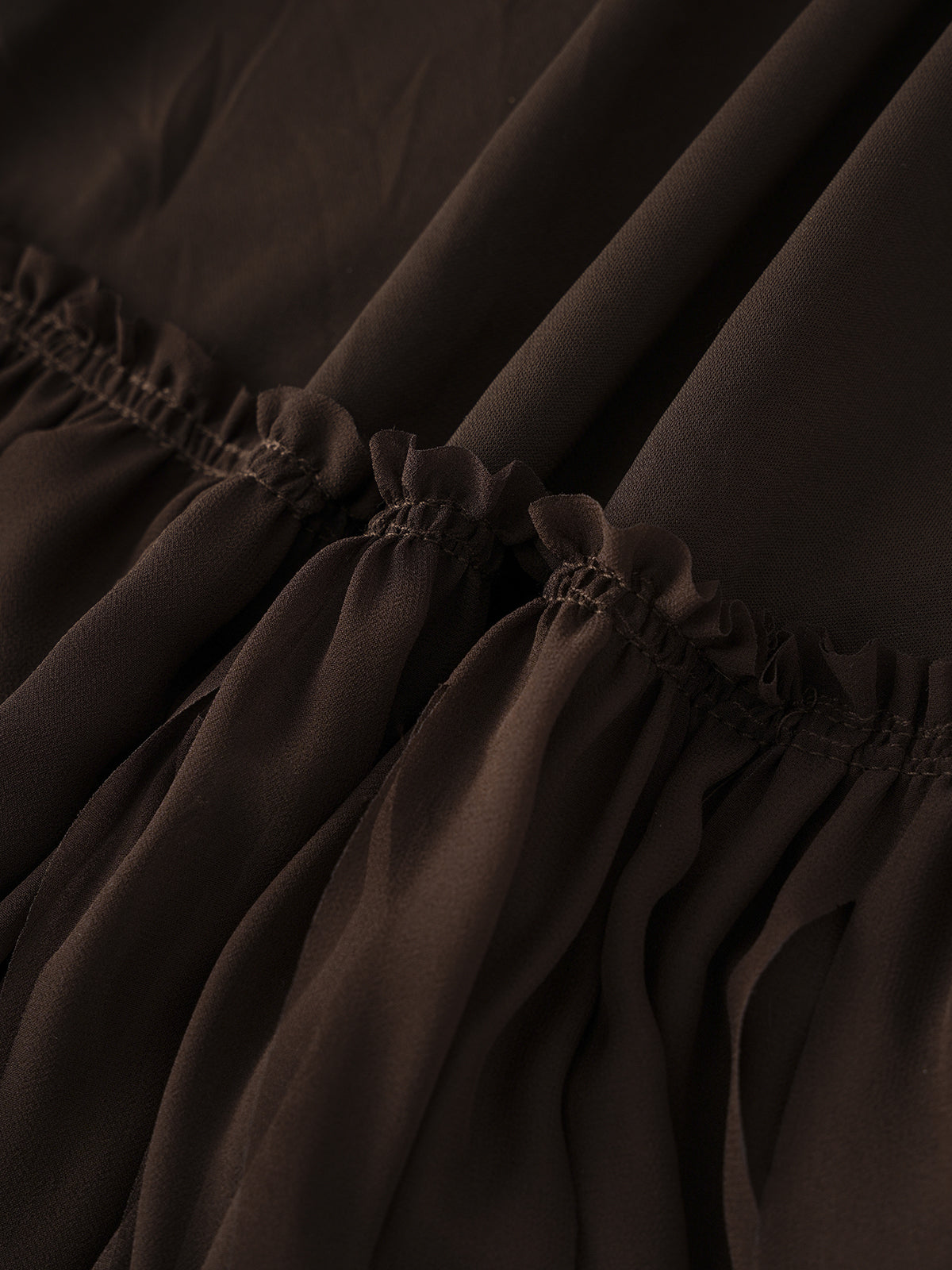 No Bouquet Dress - Coffee Brown