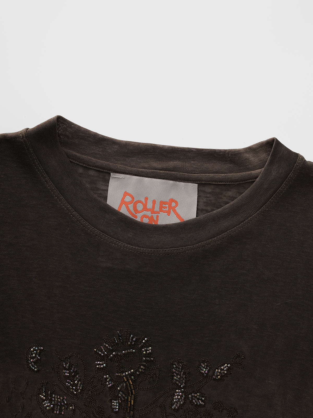 Too Much History Sleeve Top - Coffee Brown