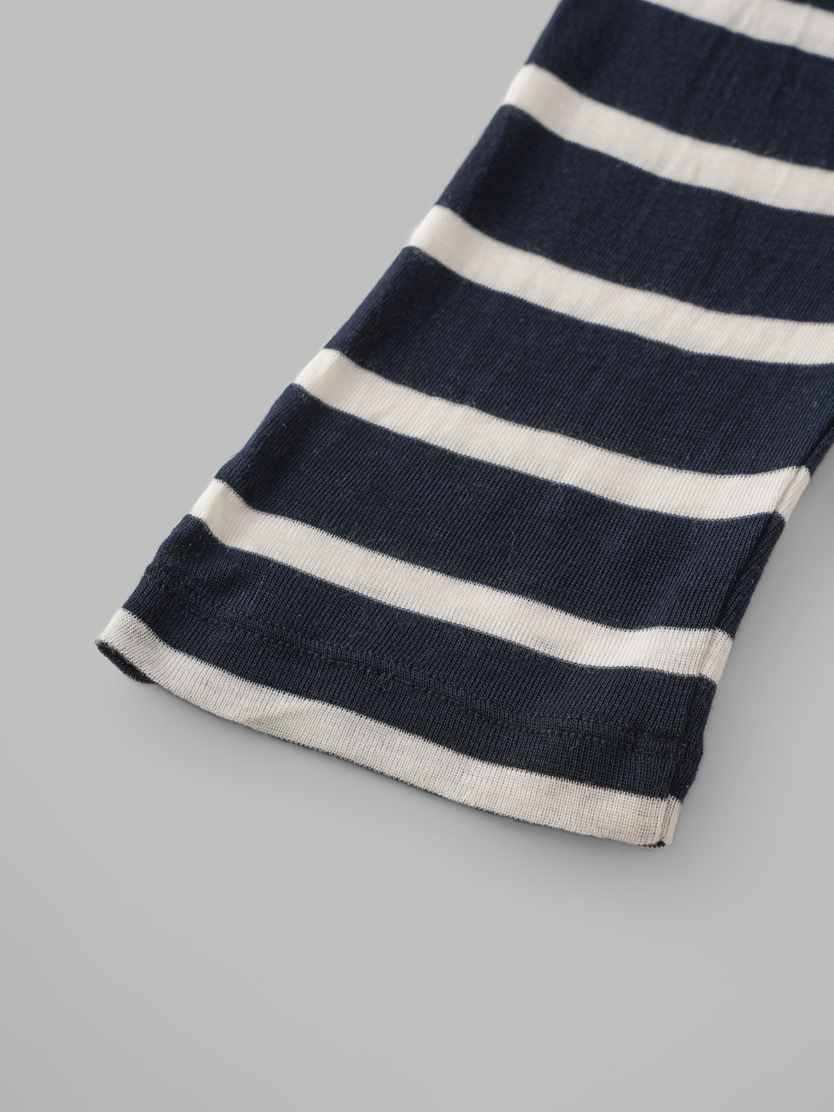 Office Siren on Break Stripe Sleeve Top - Black White