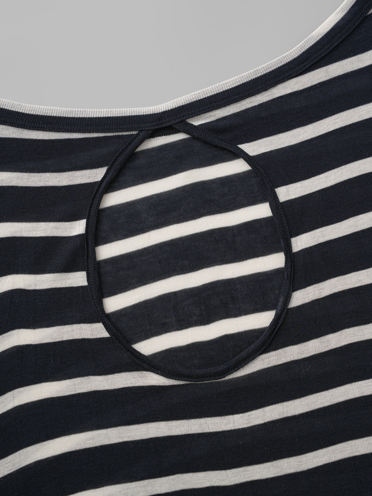 Office Siren on Break Stripe Sleeve Top - Black White