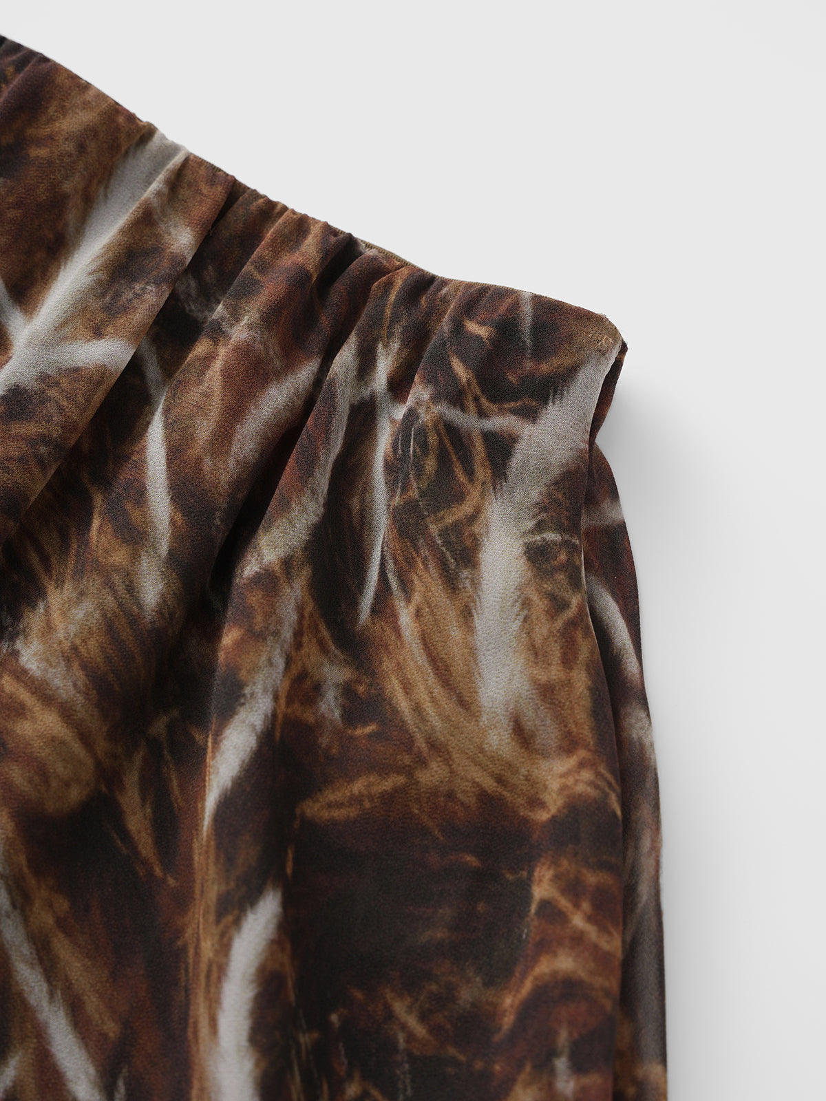 Don’t Wait Up Ruffle Skirt - Coffee Brown