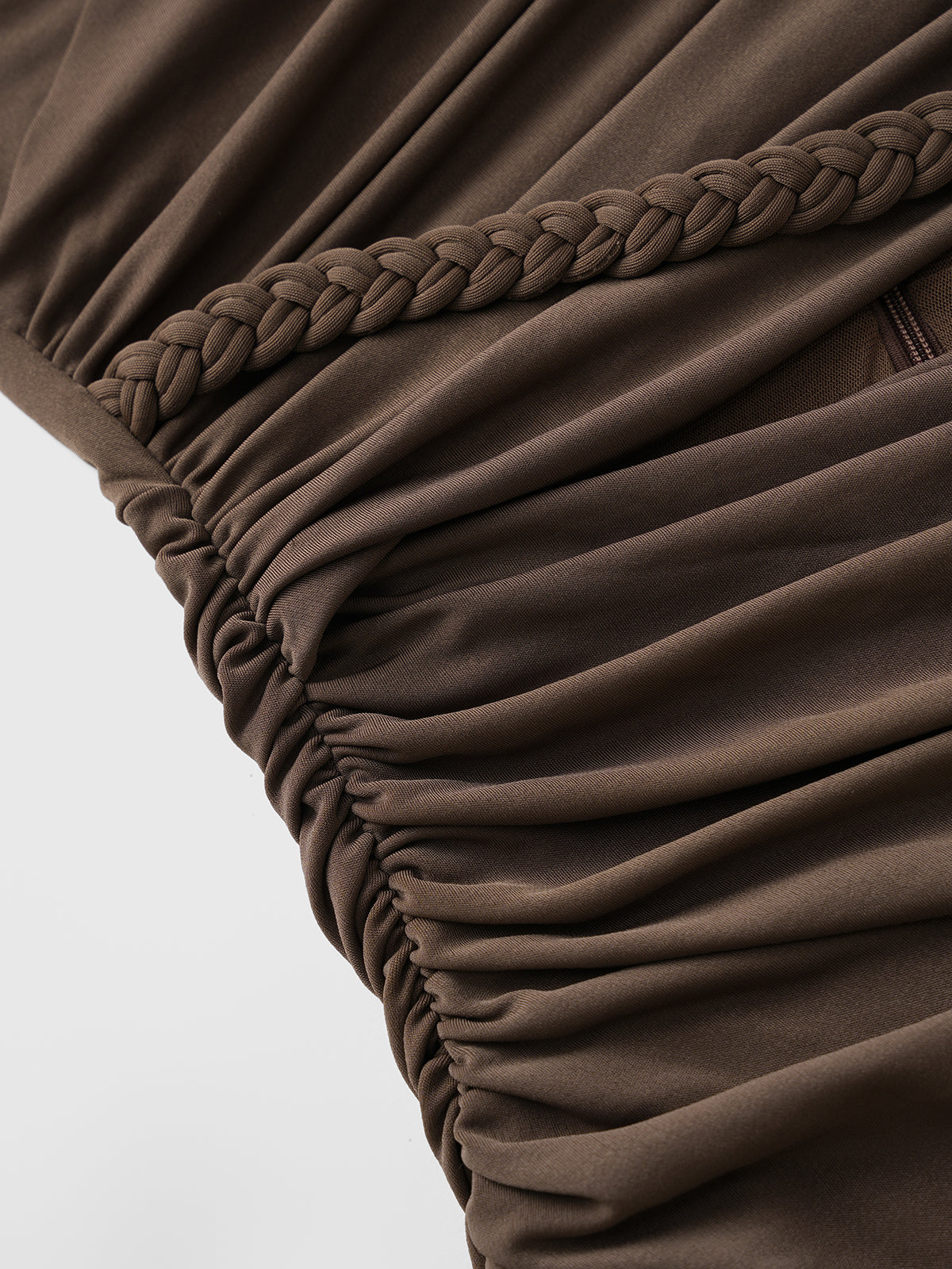 Sweet Talk Cut-Out Dress - Coffee Brown