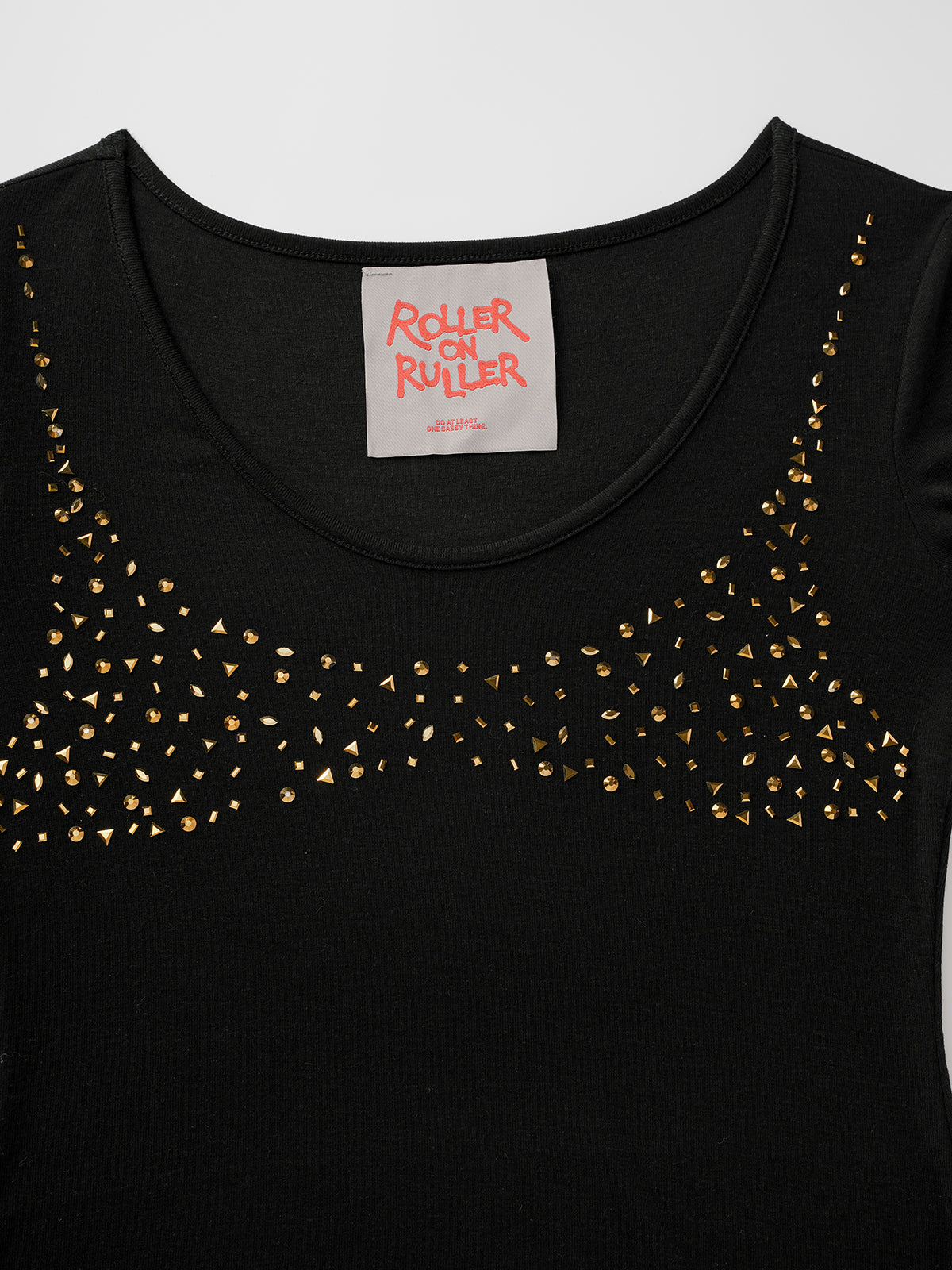 Please Admire Responsibly Top - Golden Black