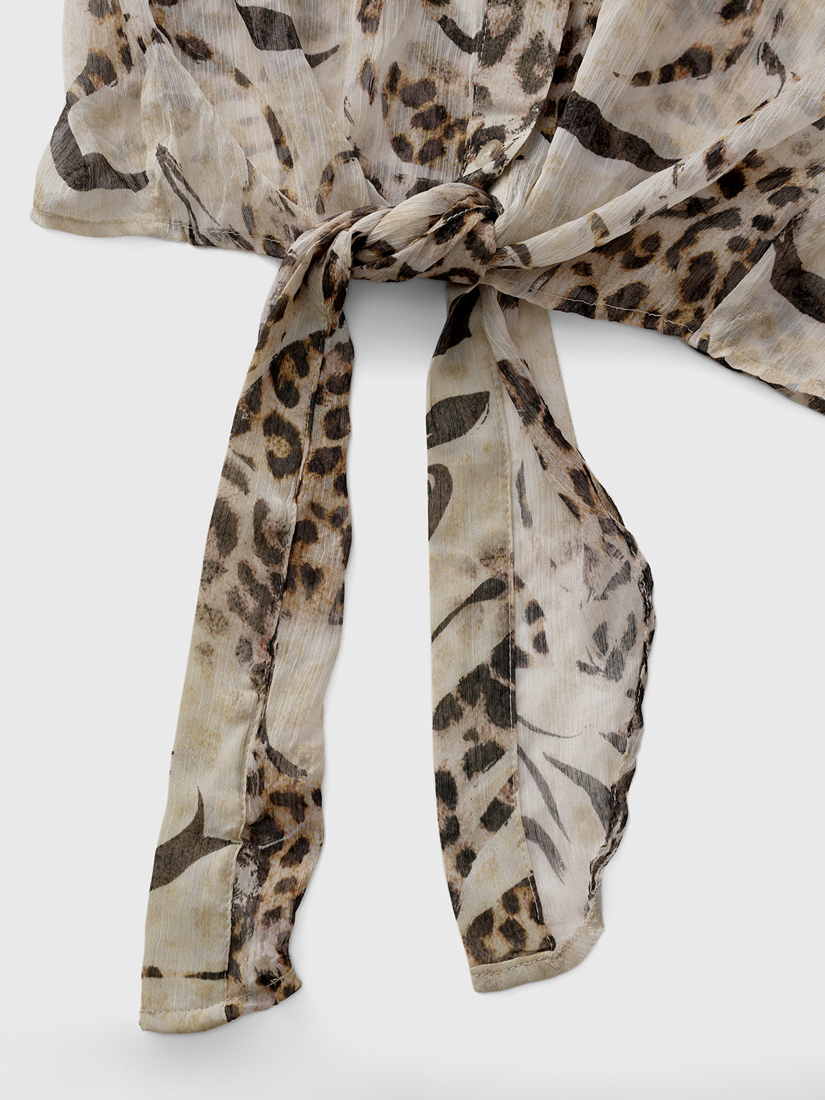 Public Display of Instinct Blouse - Leopard Brown