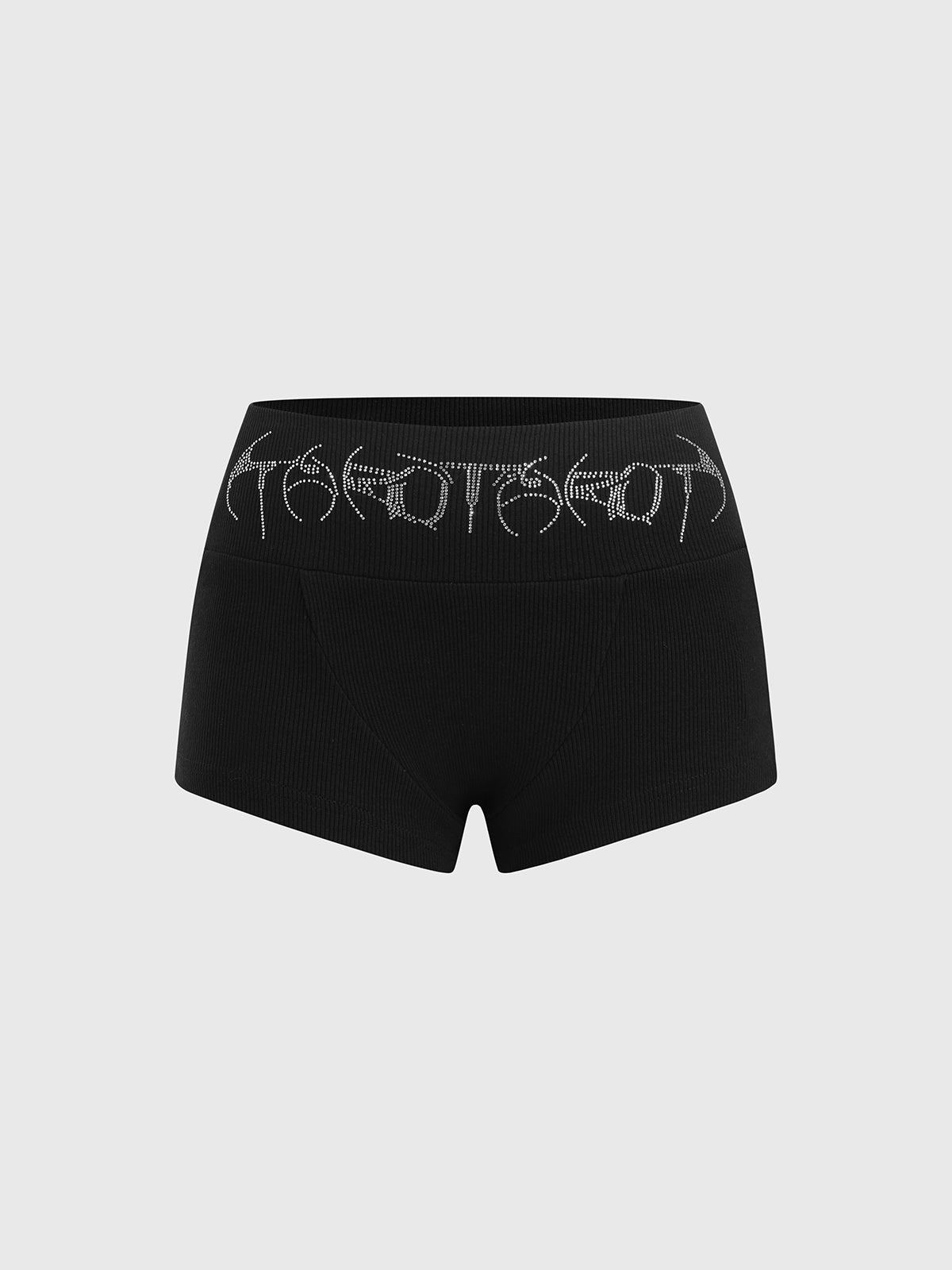 Private Win Sparkle Shorts – Jet Black