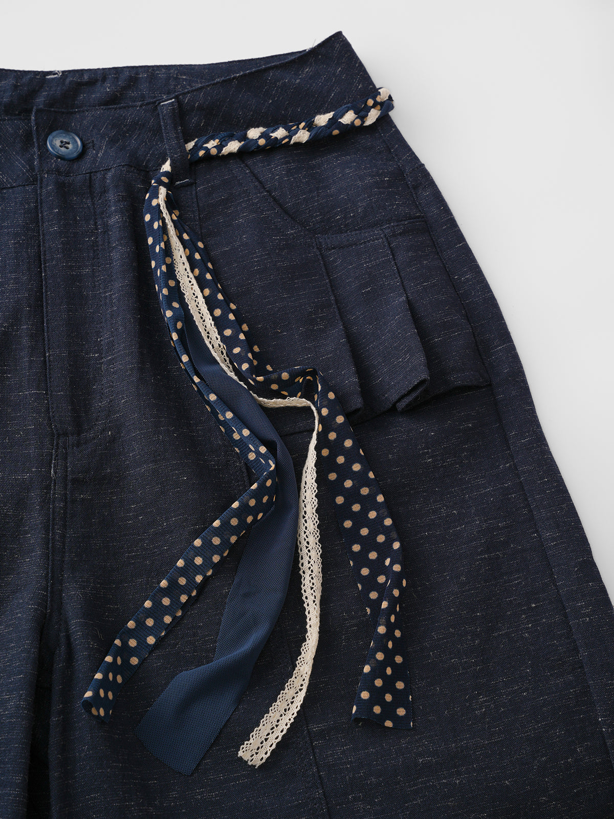 No Nice Girl Agenda Pants - Black Navy