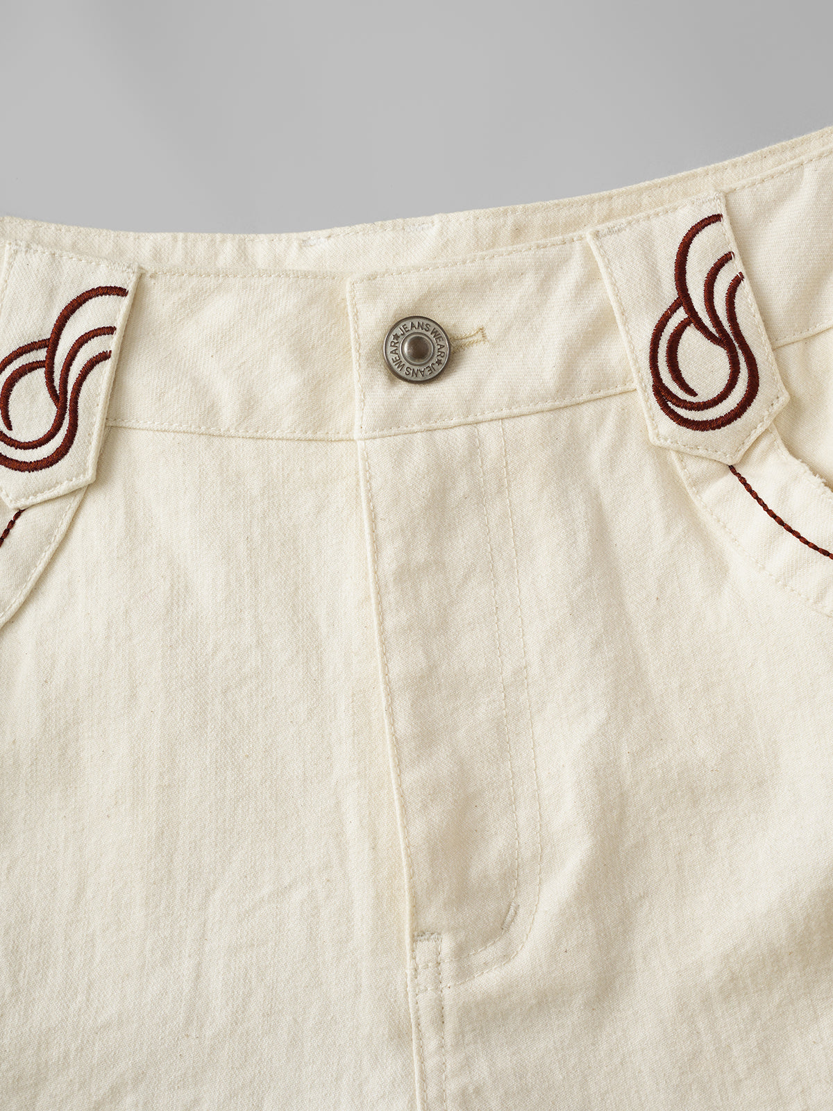 Vows in My Back Pocket Pants - Ivory White