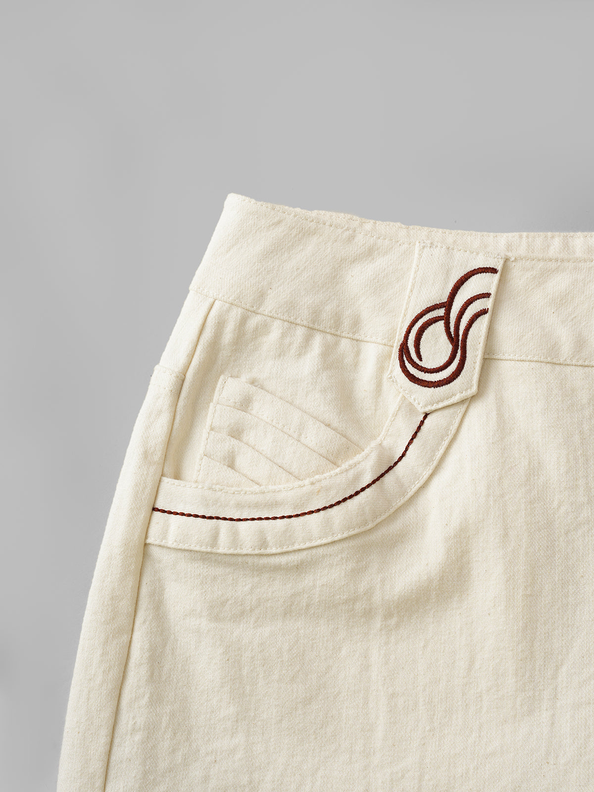 Vows in My Back Pocket Pants - Ivory White