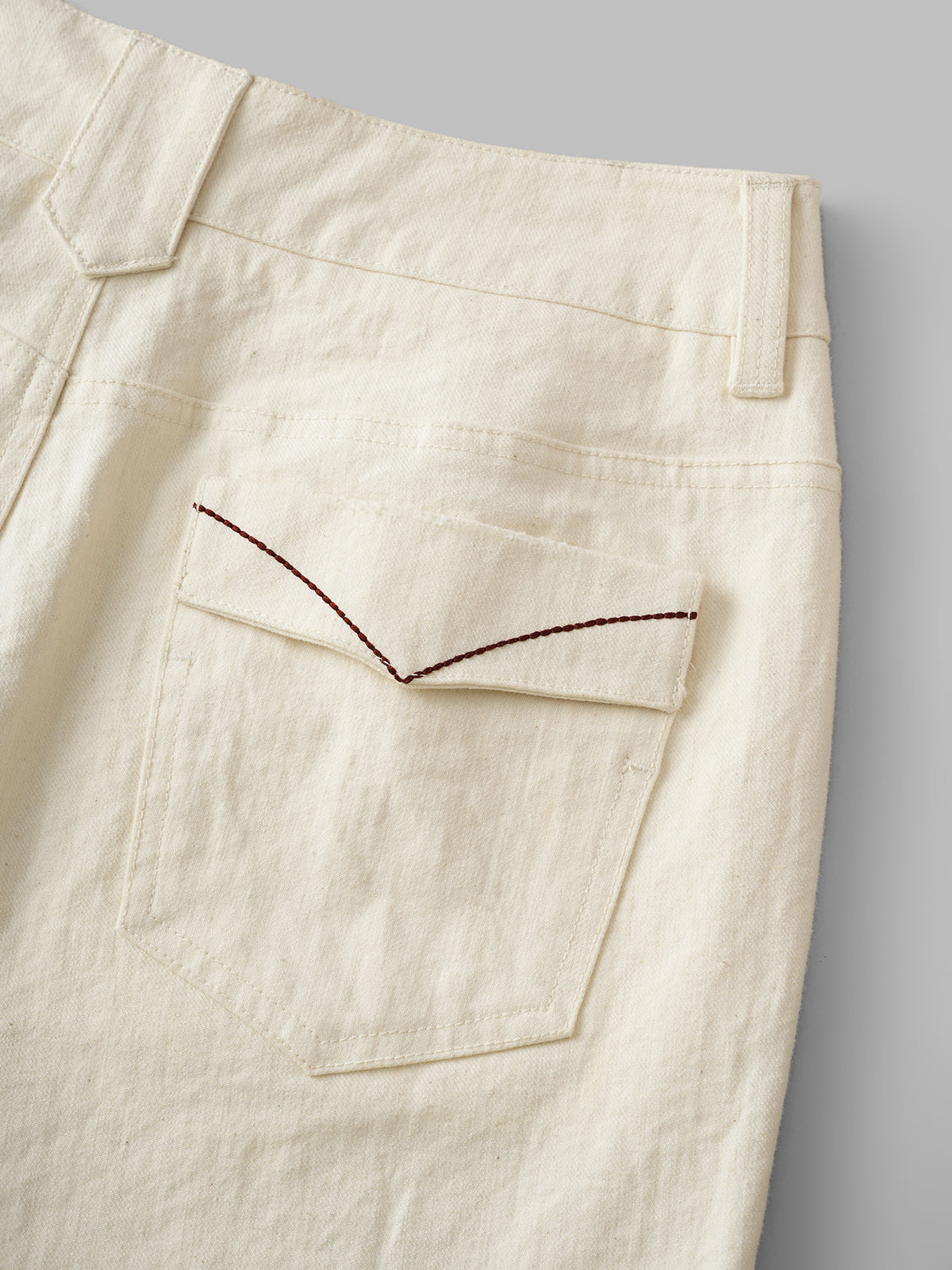 Vows in My Back Pocket Pants - Ivory White