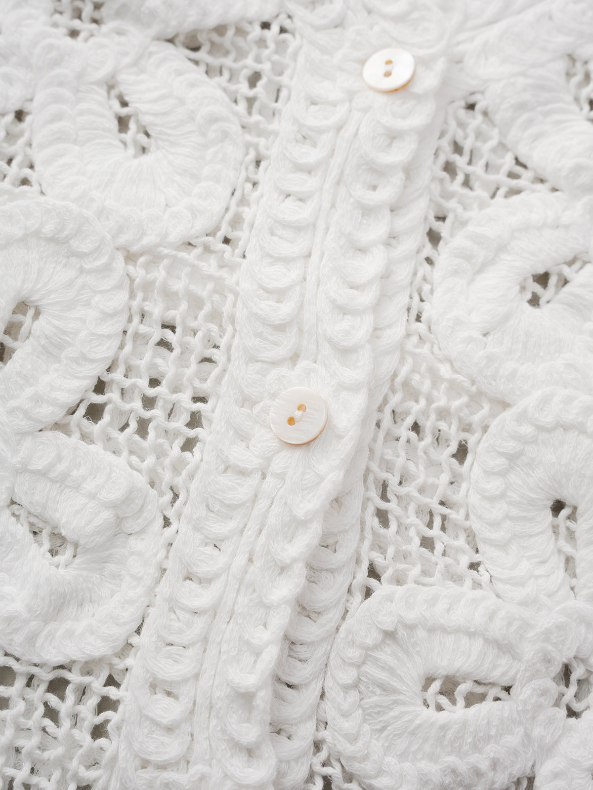 Veiled Cutout Vest - Pearl Ivory