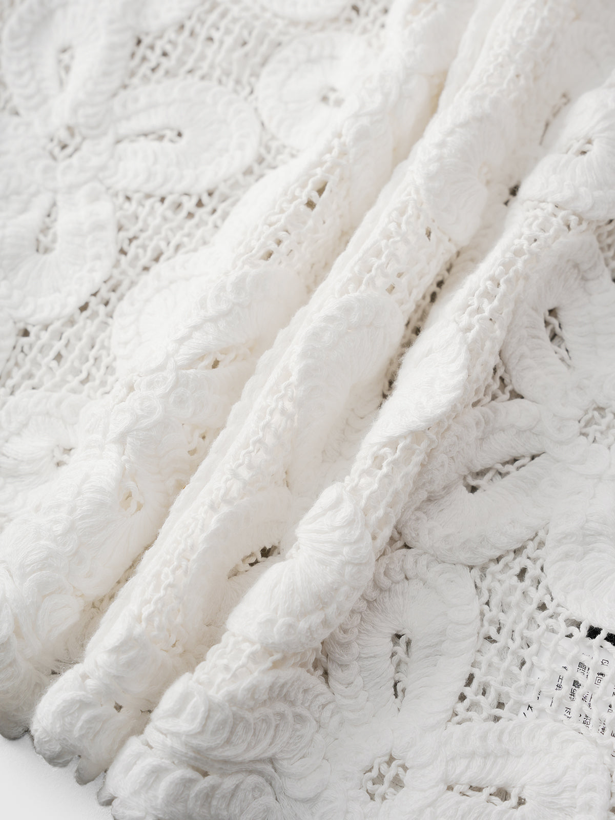 Veiled Cutout Vest - Pearl Ivory