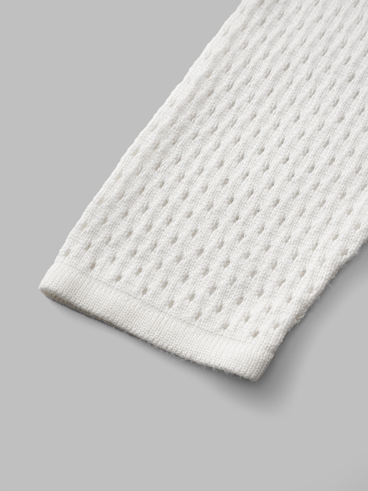 Static Cutout Cardigan - Frost White