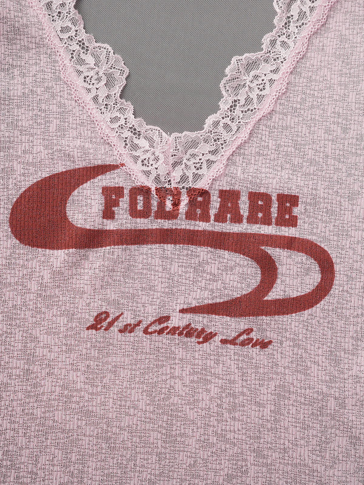 Petal Skim Mesh Top - Rosy Contrast