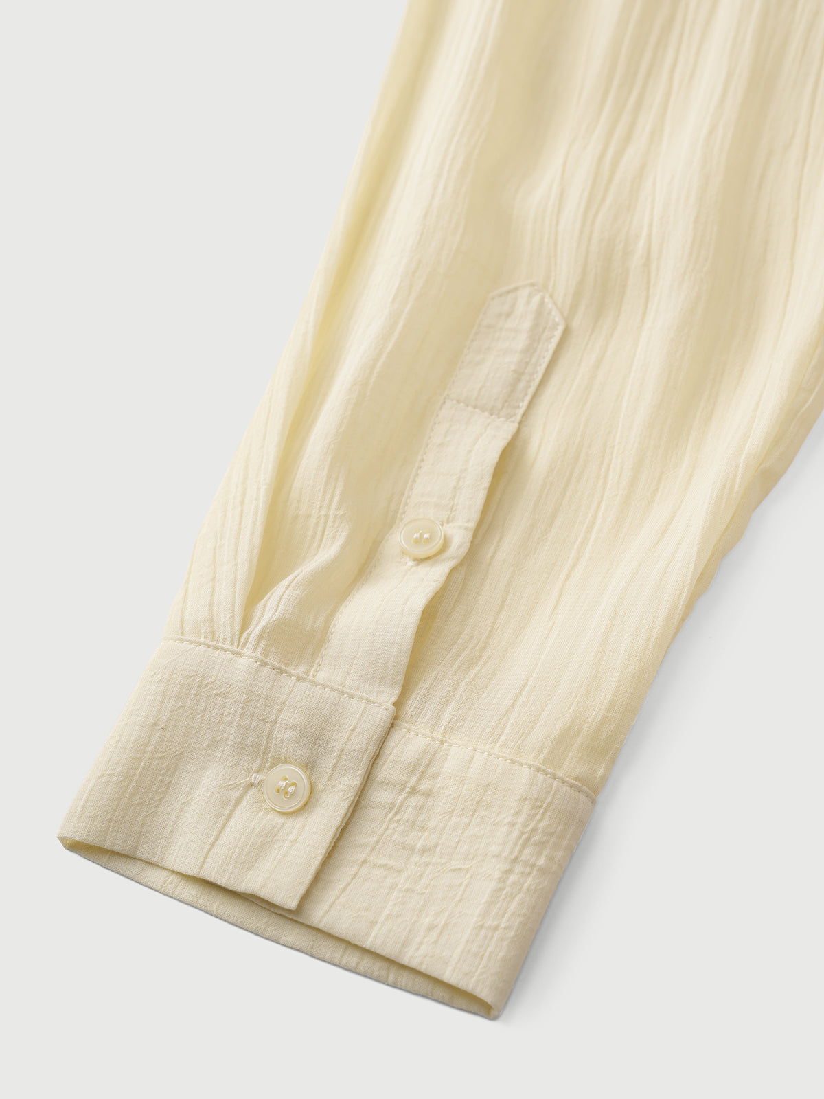 Dolled Office Ruffled Mesh Detail Button Up - Apricot